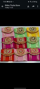 Exquisite Gota Patti Handcrafted Silk Batua Envelopes Vibrant Rajasthani Ethnic Coin Pouches for Gifting <b>Weddings</b> - Product Image 2