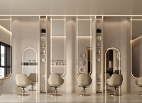 Estación de Manicura, Muebles para Salón de Belleza y Spa, Diseño Interior Personalizado para Salón de Peluquería, Decoración y Renovación de Barbería