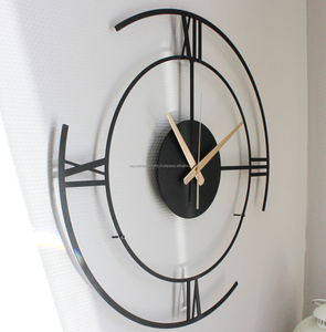 Relojes de pared náuticos chapados en oro de hierro para exteriores de primera calidad diseñados para agregar belleza funcional a patios y áreas de jardín - Product Image 3