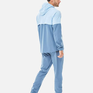 <b>Mens</b> Funnel Neck Windbreaker Set Lightweight Nylon Oversized Streetwear <b>Jacket</b> <b>Track</b> Pants Custom Logo Wholesale Manufacturer UK - Product Image 2