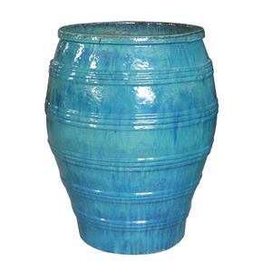 Maceta Moderna de Cerámica Art-home con Acabado Galvanizado GL002H76JA Verde Jade, Ecológica, Segura y Duradera para Interiores/Exteriores, Hogar y Jardín - Product Image 1