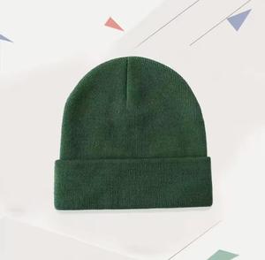 Unisex Adjustable Solid Color Jacquard Acrylic Beanie <b>Hat</b> 56-58CM Casual <b>Winter</b> Outdoor for Adults - Product Image 4