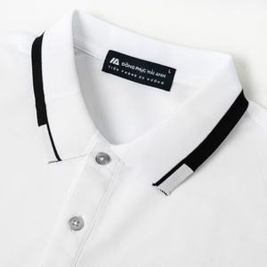 เสื้อโปโลผู้ชายผ้าสแปนเด็กซ์5% ผ้าโพลีเอสเตอร์95% เกรดพรีเมี่ยมเนื้อผ้านุ่มทนทานปรับแต่งได้ - Product Image 5