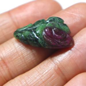 Cabujón de Zoisita Rubí Natural Tallado, Gema de Rubí Tallada a Mano, Piedra Suelta Lisa, Proveedor Mayorista para Joyería - Product Image 2