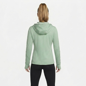 Chaqueta Deportiva con Capucha para Mujer, Manga Larga, Color Sólido, Cierre de Cremallera, Transpirable, Tejida en Poliéster - Product Image 2