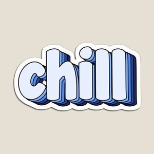 Unique Chill Typography Hand Tufted Area <b>Rug</b> Blue 3D Letter Design Floor Carpet for Living Room Bedroom and Lounge <b>Space</b> - Product Image 1