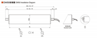 Rouleau de convoyeur de moteur de tambour électrique de cc 24V 48v 50W 500mm 800mm avec le contrôleur pour des machines de rayon X