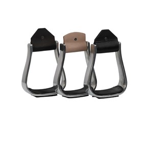 Estribos de Aluminio con Almohadilla de Goma Negra y Tachuelas Metálicas para Montar a Caballo, Equipo Ecuestre Duradero 2026 en Venta - Product Image 2