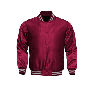 Fashionable Winter Season Club Wear Plain Satin Varsity <b>Jacket</b>-Customized Hot Quality Adult Size Hot Satin <b>Jackets</b> - Product Image 4