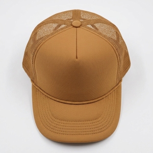 Gorra de camionero verde con malla trasera y visera curva, directamente de fábrica - Product Image 6
