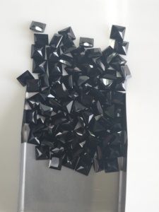 Onyx noir naturel 6 mm, taille princesse carrée, pierres précieuses de qualité supérieure pour la fabrication de bijoux - Product Image 5
