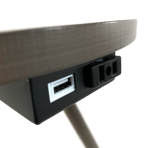 Tavolino Rotondo da 57 Pollici con Lampada e Stazione di Ricarica, Lampade da Terra Eleganti 1.56/9.9 Pollici per Soggiorno o Camera da Letto - Product Image 3