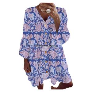 Conjunto Boho de Algodón, Top de Verano, Traje de Playa, Vestido de Primavera/Verano con Estampado Bagru y Top, Ropa Hecha a Mano para Mujer, Festival India - Product Image 2