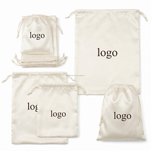 Custom Satin Dust Bags with Logo for Handbags Clothing Packaging Reusable <b>Drawstring</b> Storage Gift <b>Pouches</b> Satin Bags 18*16 inch - Product Image 2