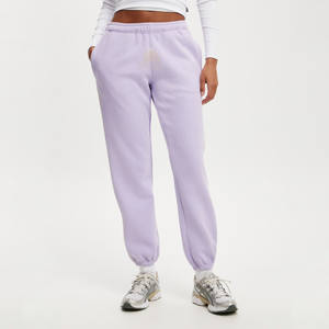 Jogging pour femmes de haute qualité à jambes larges, 100% coton biologique, molleton d'hiver, avec poches latérales - Product Image 2