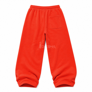 Custom <b>Mens</b> Loose Fit Baggy <b>Sweatpants</b> Drawstring Casual <b>Joggers</b> Heavy GSM 100% Cotton Knitted Trouser OEM <b>Wholesale</b> Bulk Low - Product Image 3