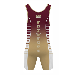 Combinaison de lutte personnalisée pour hommes adultes, extensible dans quatre directions, protection UV UPF 50, évacuation de l'humidité, uniforme d'entraînement et de compétition - Product Image 4