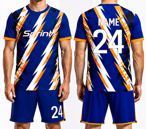 New Design Fashion Style Soccer Uniform Jersey <b>for</b> Clubs Teams Modern <b>Heat</b>-Transfer Printed Breathable Quick Dry 100% Polyester - Product Image 6