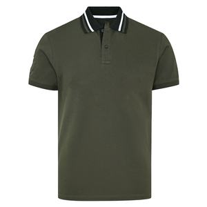Polo transpirable que absorbe el sudor, superventas, de alta calidad, de secado rápido, de manga corta, patrón sólido, color personalizado, Polo para hombre - Product Image 1