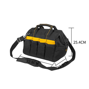<b>Leather</b> <b>Tool</b> Pouch Extra Big Pockets For Carpenters, Electricians, Construction - Product Image 3