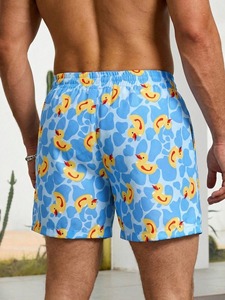 Shorts de Baño Unisex con Estampado Floral, Transpirables, de Secado Rápido, con Forro de Malla, Ligeros, para Playa, Venta al Por Mayor, Fabricante OEM - Product Image 2