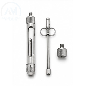 Jeringa Quirúrgica Dental Al Mida, Manual, de Acero Inoxidable, Certificación CE, Instrumento de Clase II, Garantía de por Vida, para Limpieza y Relleno - Product Image 5
