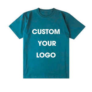 T-shirt décontracté d'été pour homme 100 % coton tricoté, coupe ample, manches courtes, col rond, avec logo frontal, respirant et séchage rapide, OEM - Product Image 5