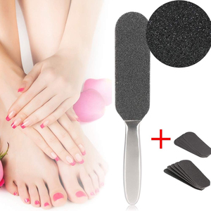 Râpes à pieds en acier inoxydable poli miroir, directement de l'usine, pour pédicure, usage professionnel en salon de beauté - Product Image 3