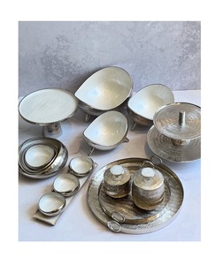 Ensemble de 3 bols à dessert de tailles différentes, bols de service en aluminium design, qualité supérieure, forme personnalisée, bols à bonbons - Product Image 6