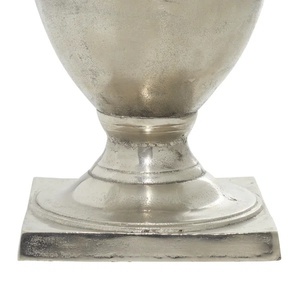 Antique Silver Trophy Ice Bucket Vintage Metal <b>Wine</b> Chiller with Coordinate Engraving Rustic Pedestal Champagne Bucket - Product Image 2