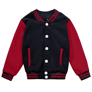 Vestes de baseball universitaires décontractées en coton et polyester pour enfants, uniformes de sport pour équipes scolaires, pour filles et garçons - Product Image 1