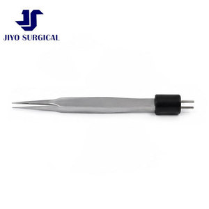 Jiyo Surgical Co. Pince bipolaire de type bijoutier de qualité médicale, 4 pouces, droite, en acier inoxydable, instrument de précision antiadhésif - Product Image 6