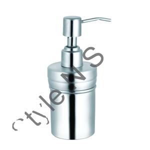 Distributeur de savon pour salle de bain, ensemble de trois pièces pour hôtels, usage quotidien, écologique, en acier argenté, coffrets cadeaux à prix de gros - Product Image 1