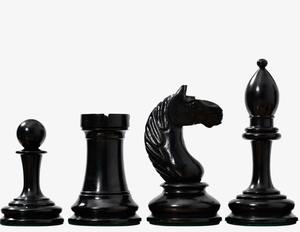 Piezas de ajedrez con peso estilo Botvinnik de la era soviética de Antonio Fabiano de 1933, en ébano y madera de boj antiguo, altura del rey de 3.8 cm, al mejor precio. - Product Image 4