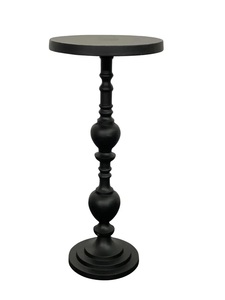 โต๊ะบาร์ทรงคลาสสิกแบบตั้งพื้น ดีไซน์เสาเข็มโดดเด่น หน้าโต๊ะทรงกลม ประหยัดพื้นที่ ฐานแข็งแรง เหมาะสำหรับตกแต่งบ้านอย่างมีระดับ - Product Image 2