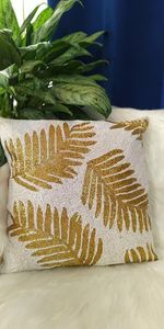 Best Price Beaded Stag Deer Cushion Cover <b>Square</b> Cotton Linen Holiday Throw <b>Pillow</b> Case For Sofa Living Room Christmas Pillowcas - Product Image 2