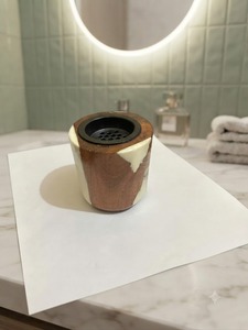 Quemador de Incienso de Resina y Madera Hecho a Mano, Soporte Aromático para Incienso, Quemador Decorativo Religioso para el Hogar y Spa - Product Image 1
