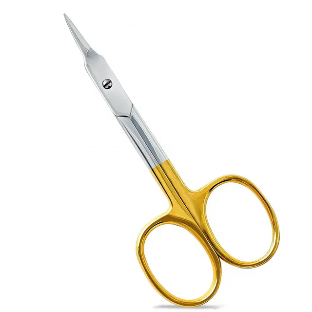 Staleks Cuticle Nail Scissors Fine Tip 3.5 Manicure and Pedicure Nail Scissors