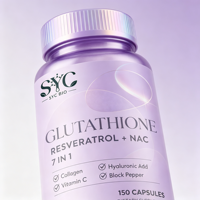 Capsules de glutathion 7-en-1 OEM pour la détoxification métabolique et la gestion de l'appétit chez l'adulte, marque privée, vente en gros en vrac, best-seller Alibaba