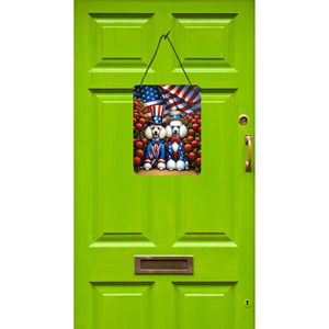 All American Poodle Aluminum Metal Sign 12x16 Multicolor New Wall Door <b>Hanging</b> Prints <b>for</b> Kitchen <b>Bar</b> Front <b>Home</b> Decor Plaque - Product Image 2
