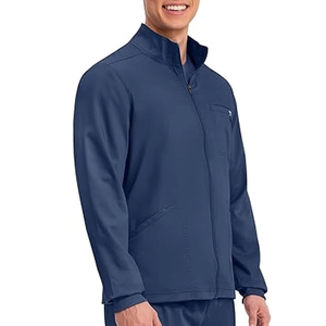 Chaqueta Médica de Diseño Moderno para Hombre, Uniformes de Hospital para Hombre, Chaqueta de Enfermería de Manga Larga, Uniformes Médicos de Spandex - Product Image 3