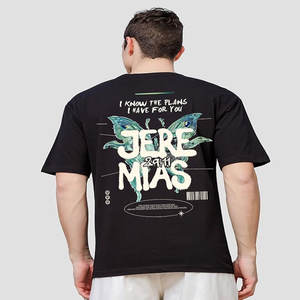Camiseta de verano para hombre con estampado personalizado de nueva marca, corte holgado, 100% algodón, manga corta, técnica Puff, venta al por mayor, camisas de punto en blanco - Product Image 4
