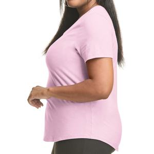 T-shirts à manches courtes de haute qualité pour femmes T-shirt d'été respirant et personnalisé pour femmes à bas prix - Product Image 5