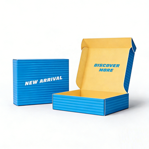 Emballage d'expédition personnalisé en papier biodégradable avec logo, échantillons gratuits, doublure en éponge, gaufrage pour vêtements et cosmétiques - Product Image 3