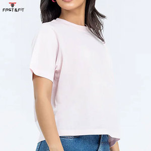 เสื้อยืดผู้หญิงลำลองผ้าฝ้ายแขนสั้น - Product Image 4