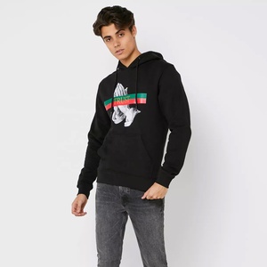 Sudadera con Capucha Gráfica de Forro Polar Grueso con Estampado de Manos en Oración y Letras, Unisex, Venta al por Mayor - Product Image 5