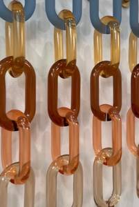 High Quality Artistic Transparent Epoxy Resin Crafts Chain Links Multi Colors <b>Large</b> Size <b>Wall</b> Hanging DIY <b>Decoration</b> Handmade - Product Image 6