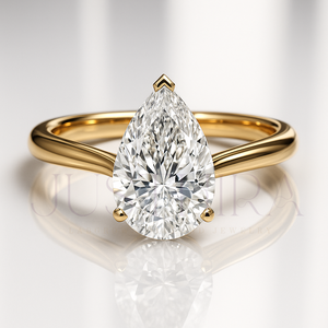 Premium VVS Pear Cut Moissanite Diamond Prong Solitaire <b>Ring</b> for Women Silver Gold Rose Gold Plating Options Free Shipping - Product Image 2