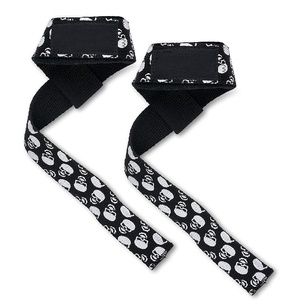 Sangles de levage robustes pour haltérophilie, sangles de poignet en coton avec support de préhension pour l'entraînement en salle de sport, approvisionnement en gros OEM - Product Image 5