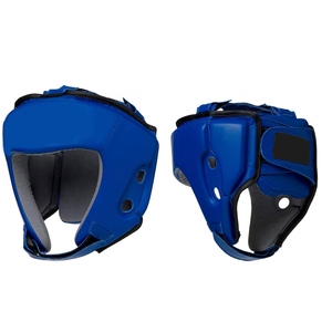 Casque de boxe bleu en EVA, protection unisexe pour adulte, fermeture auto-agrippante, couleur unie – Offre Spéciale - Product Image 5